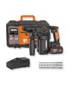 WORX WX388 Martillo perforador 20V 2,6 J | Batería 4 Ah